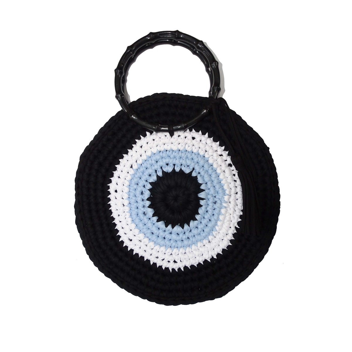 30 Cm Evil Eye Pattern (Color Option) Knitted Bag