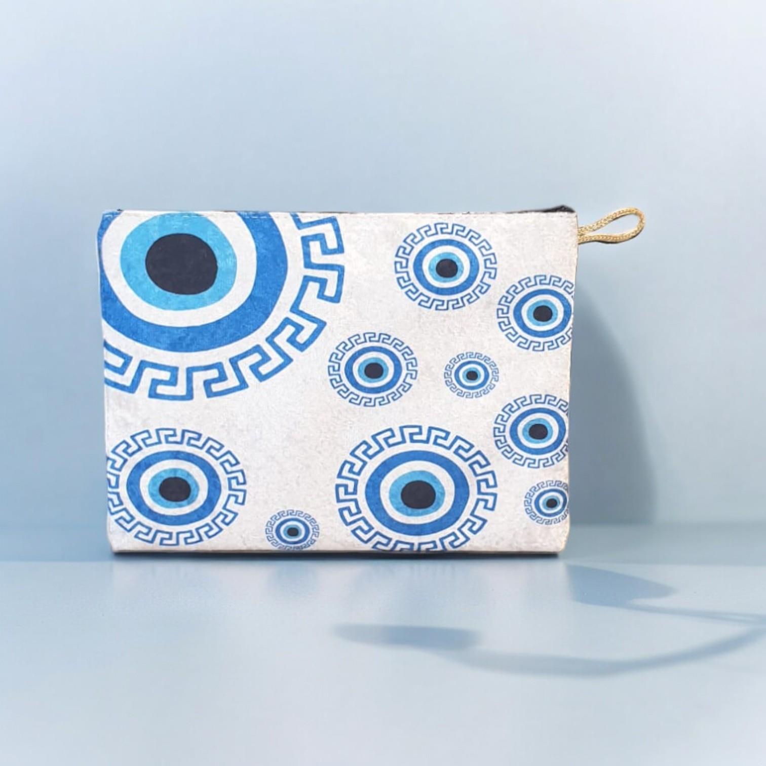 30x22,5 Cm Nazar  Desenli (Desen Seçenekli) Kadife Cüzdan