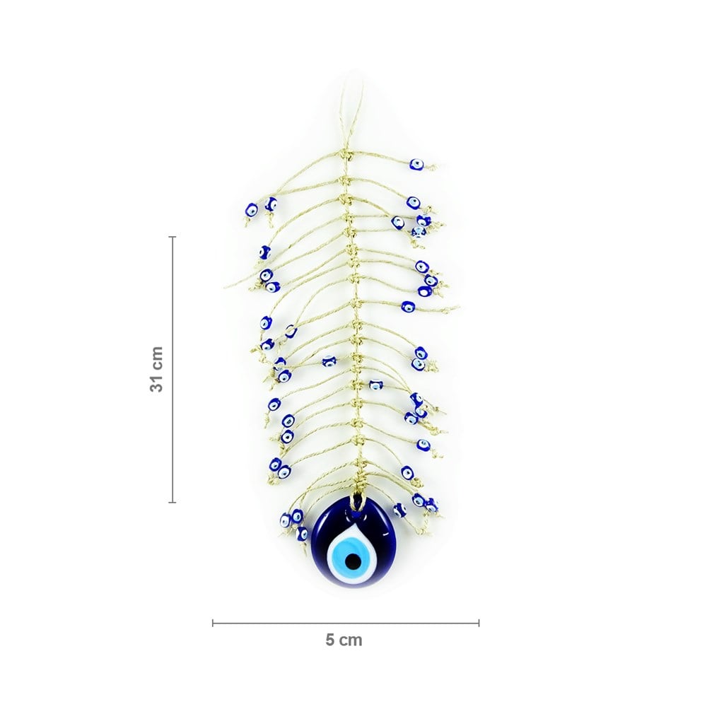 Stringy Evil Eye with 41 Beads