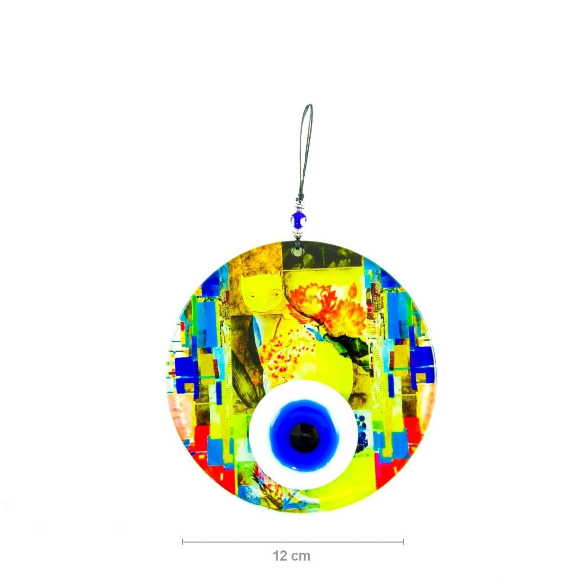 Fusion Glass Evil Eye with Pattern DSCF120025