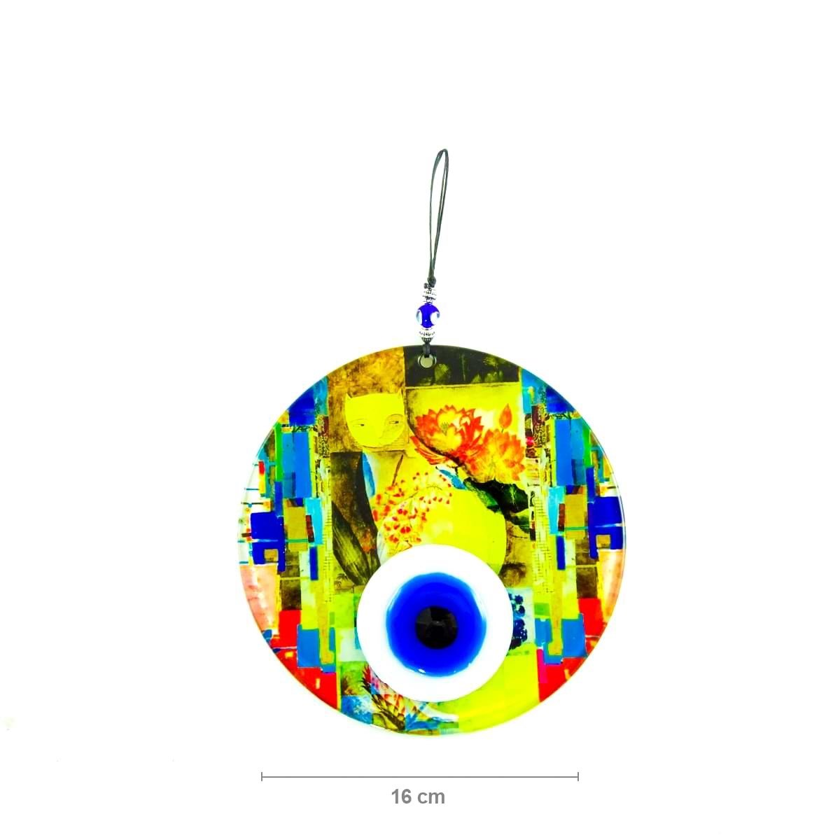 Fusion Glass Evil Eye with Pattern DSCF120025