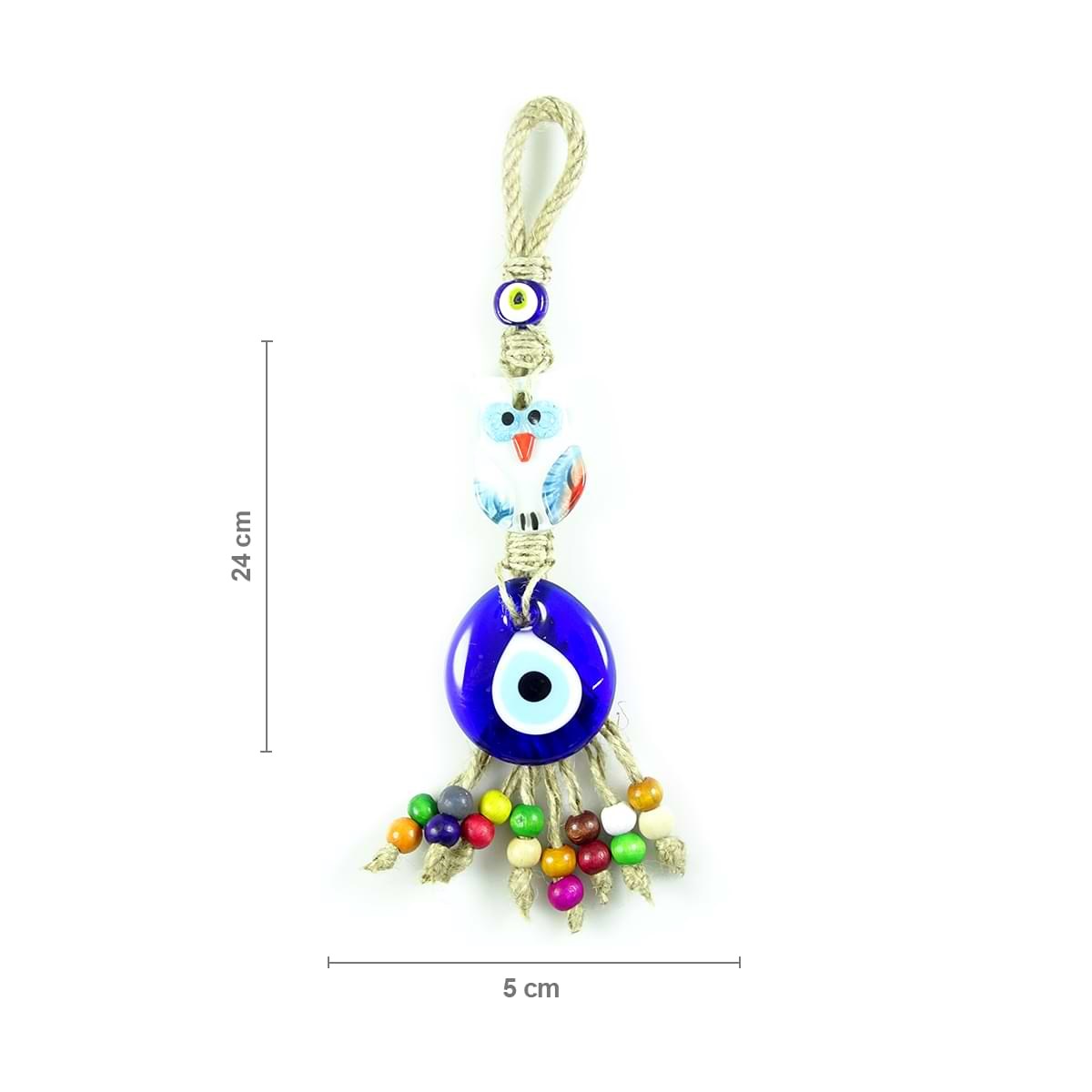 Fusion Owl Designed Evil Eye Wall Decoration