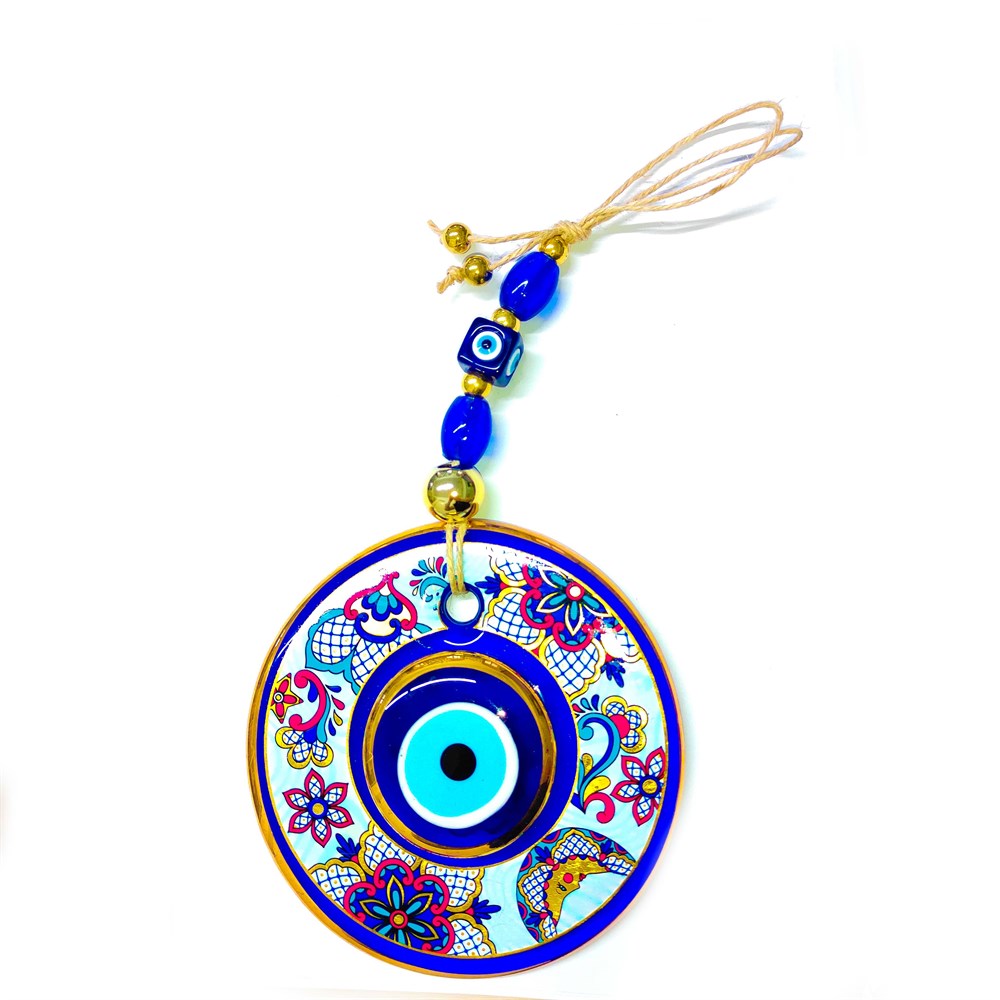 Double Stone (Model & Size Option) Gilded Evil Eye