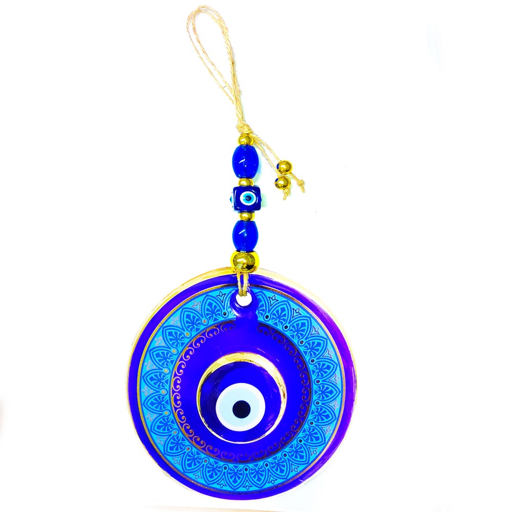 Double Stone (Model & Size Option) Gilded Evil Eye