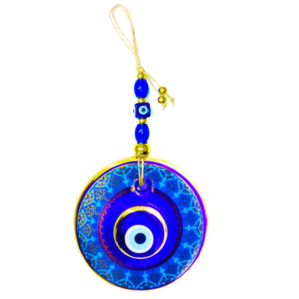 Double Stone (Model & Size Option) Gilded Evil Eye