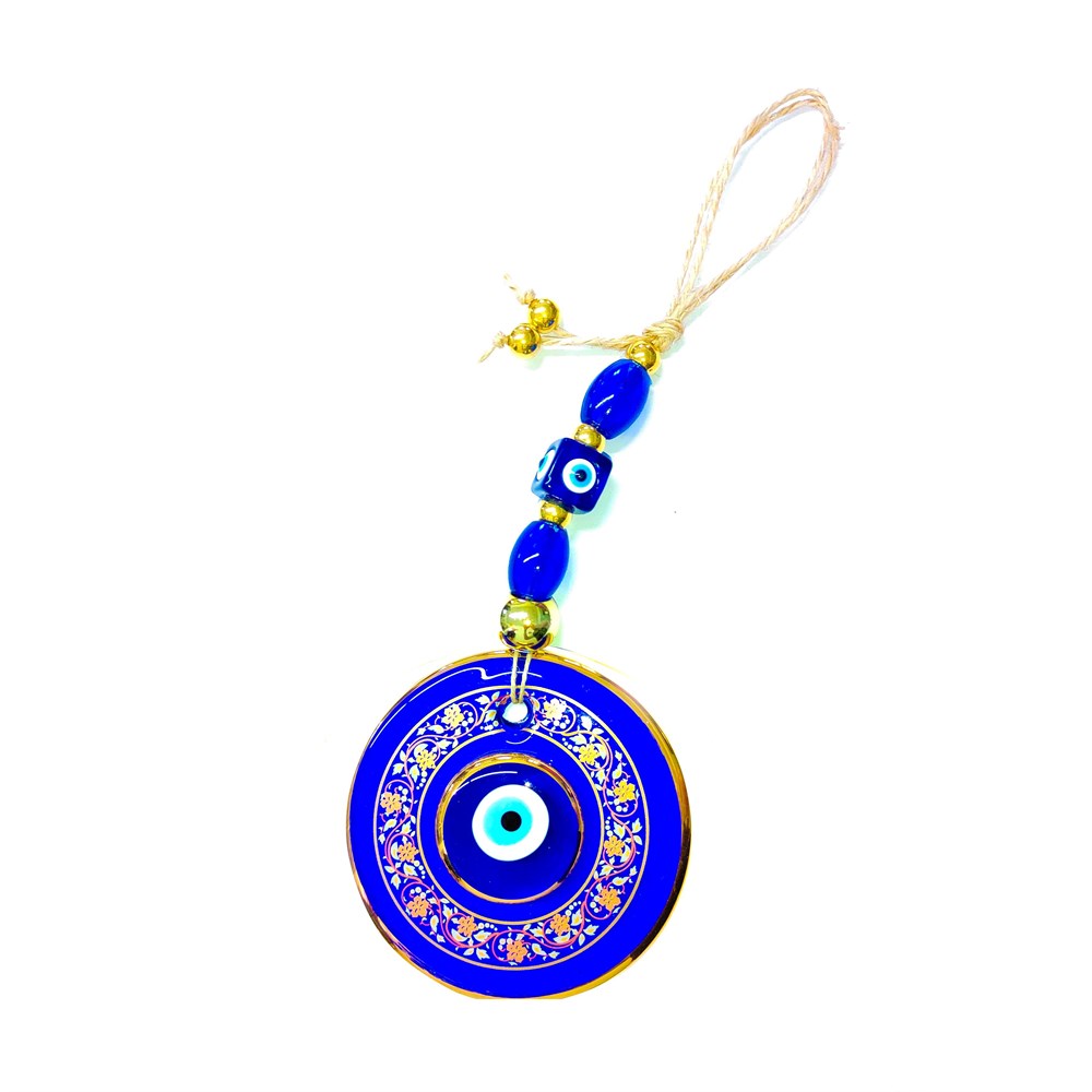 Double Stone (Model & Size Option) Gilded Evil Eye