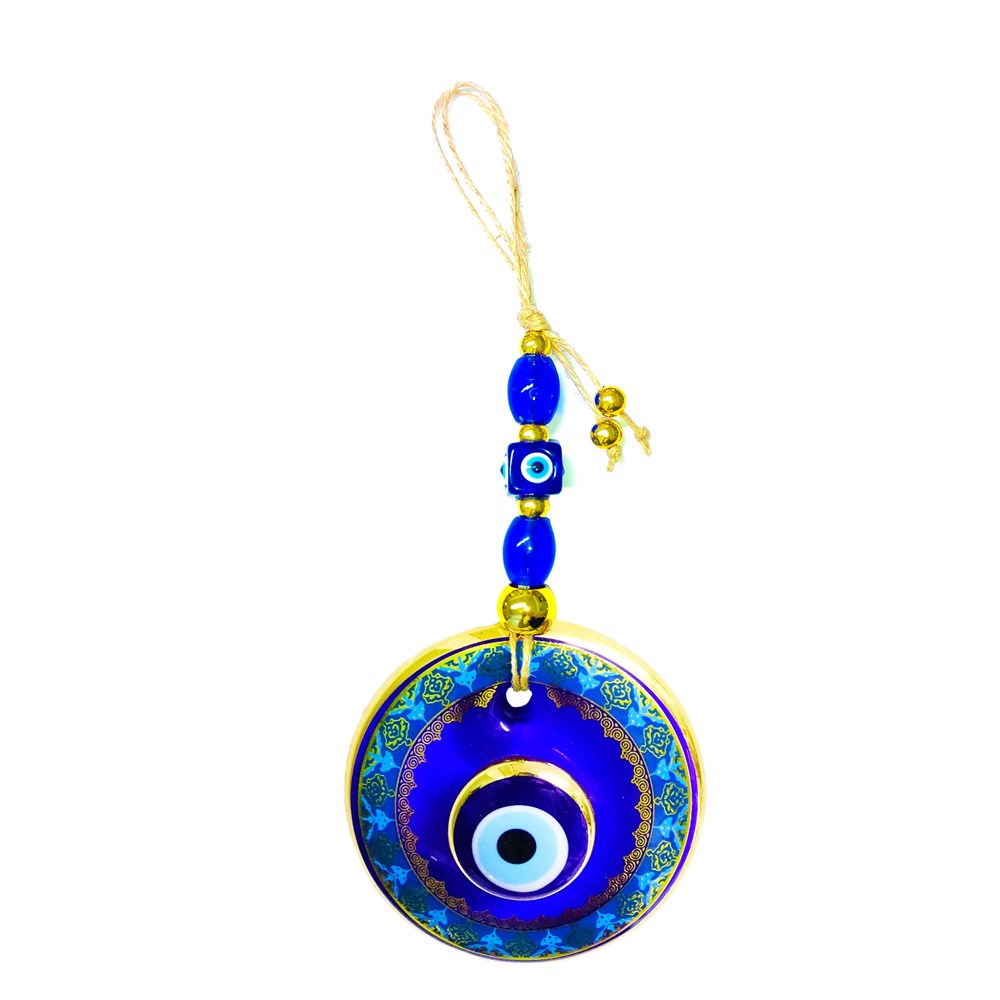 Double Stone (Model & Size Option) Gilded Evil Eye