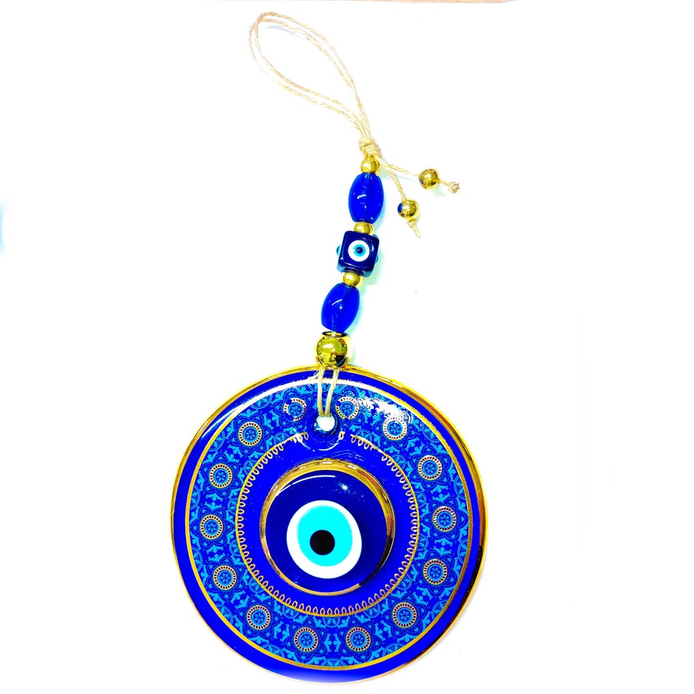 Double Stone (Model & Size Option) Gilded Evil Eye