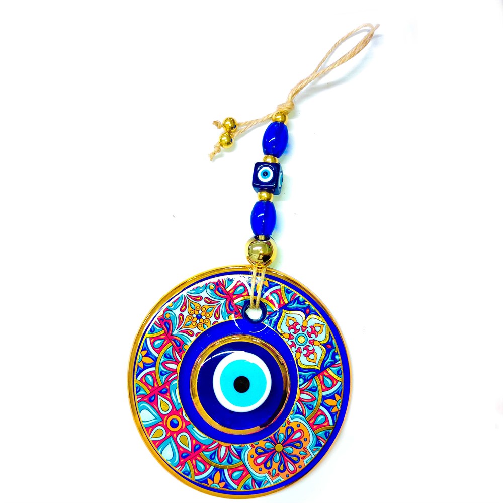 Double Stone (Model & Size Option) Gilded Evil Eye