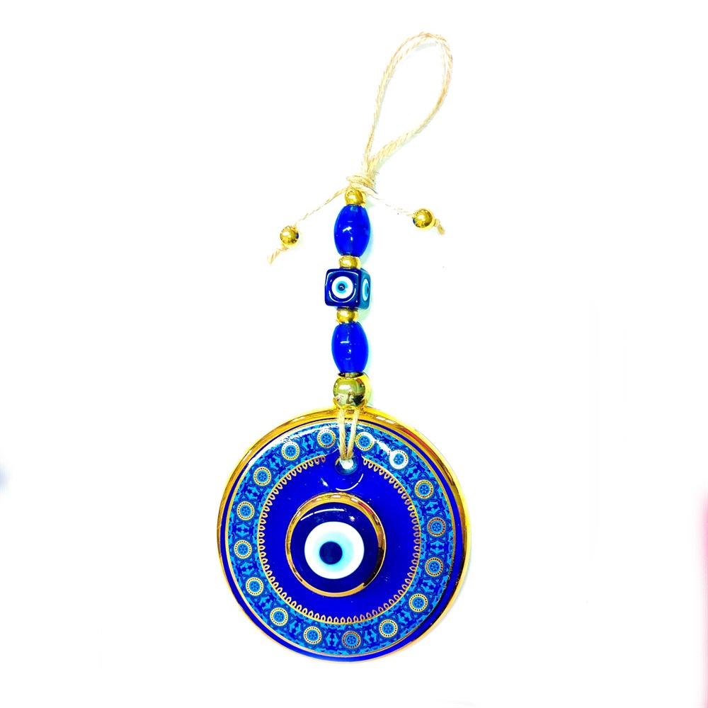 Double Stone (Model & Size Option) Gilded Evil Eye