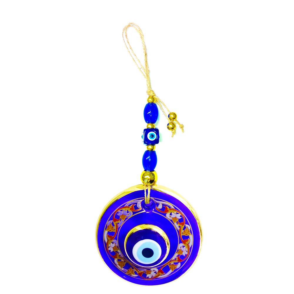 Double Stone (Model & Size Option) Gilded Evil Eye