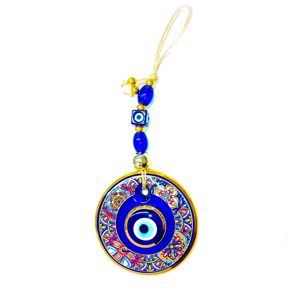 Double Stone (Model & Size Option) Gilded Evil Eye