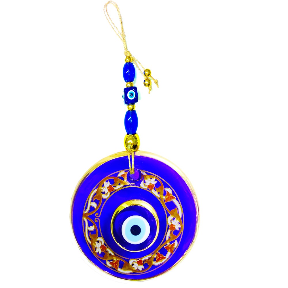 Double Stone (Model & Size Option) Gilded Evil Eye