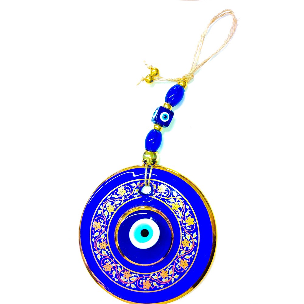 Double Stone (Model & Size Option) Gilded Evil Eye