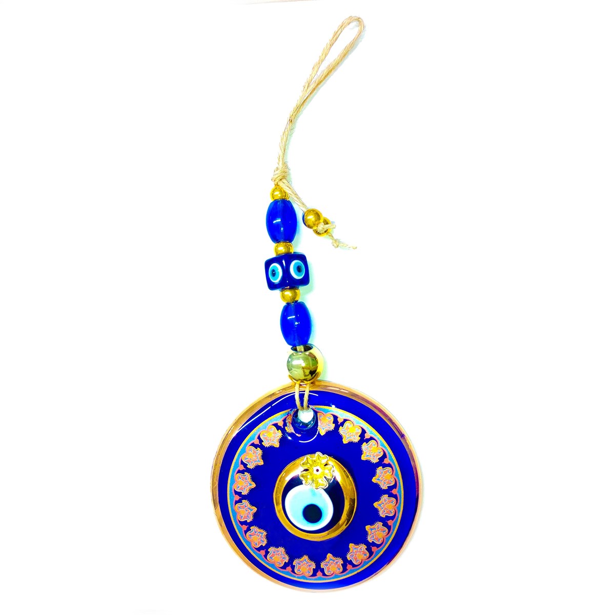 Double Stone Gilded Evil Eye No:0