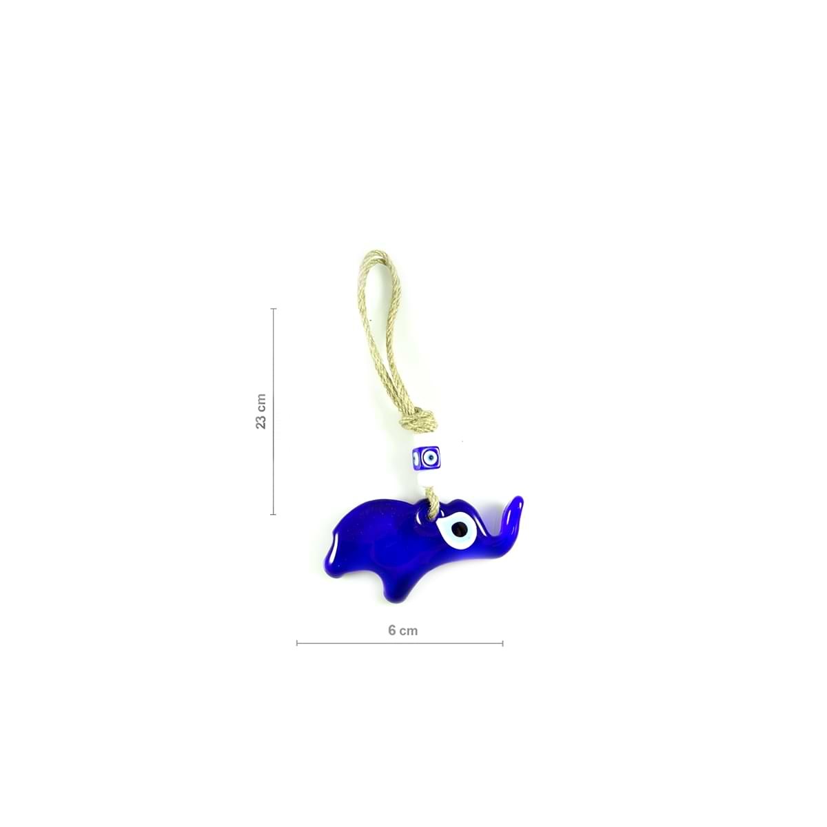 Evil Eye Wall Decoration with Natural Rope and Small Figure