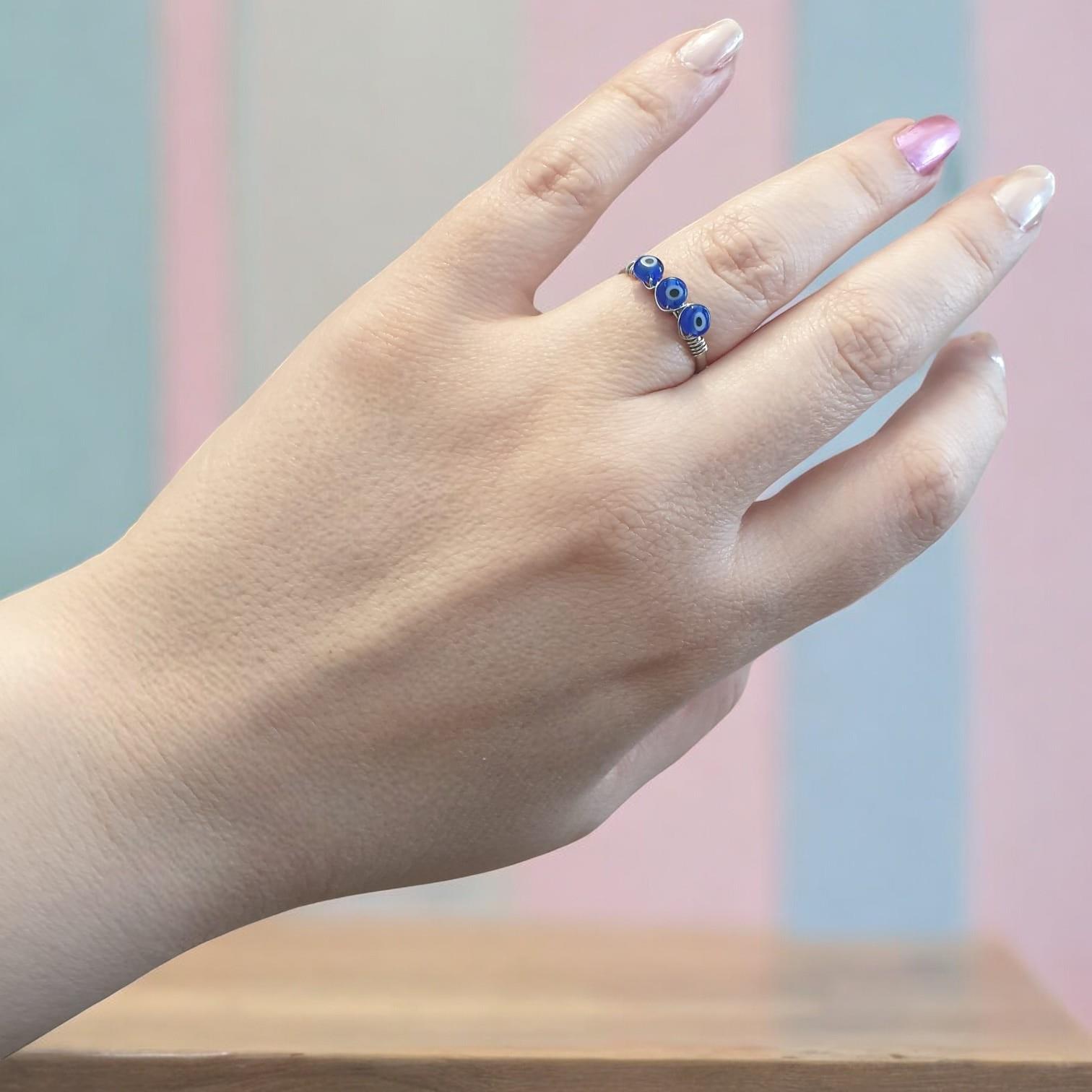 Nazar Boncuklu Yüzük 