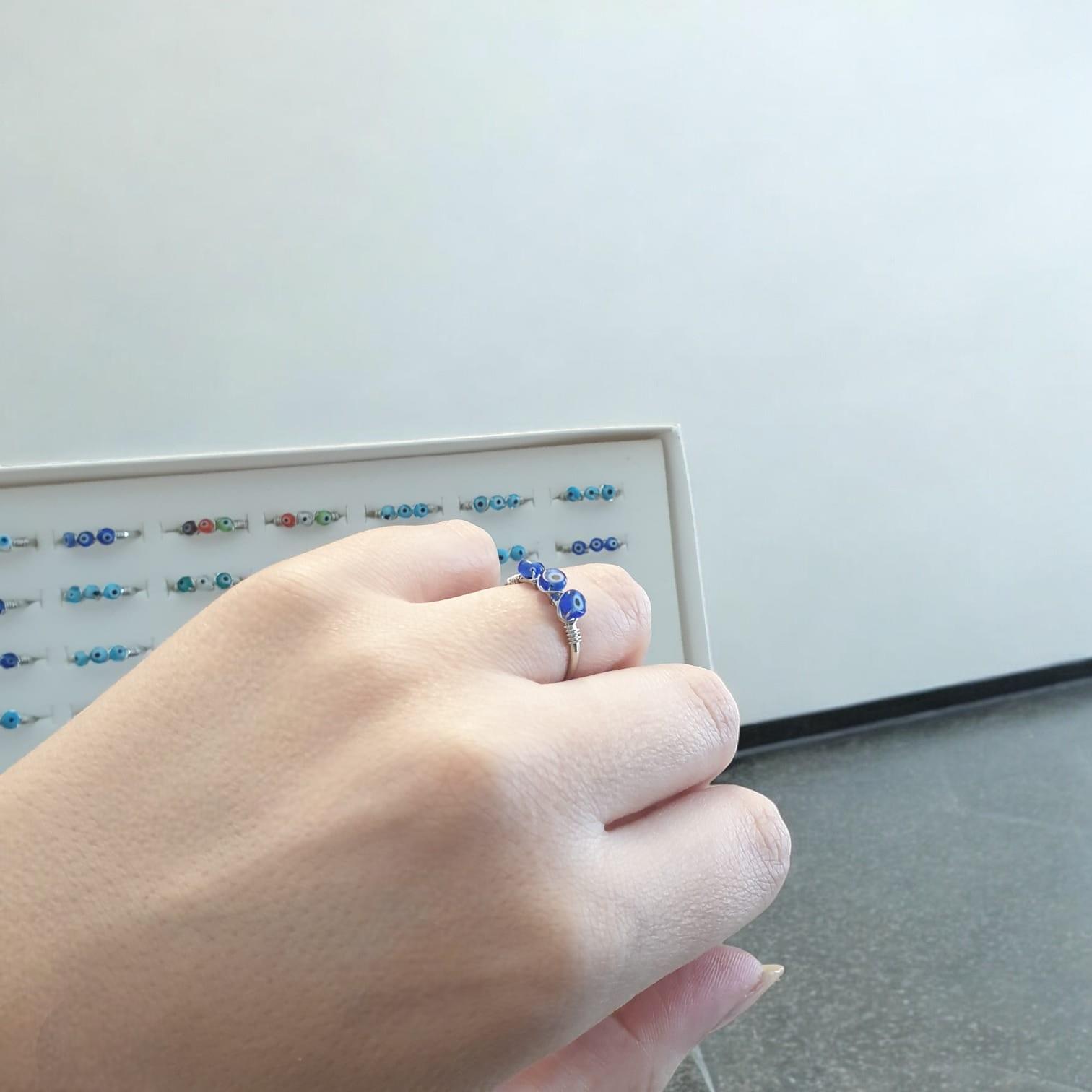 Nazar Boncuklu Yüzük 