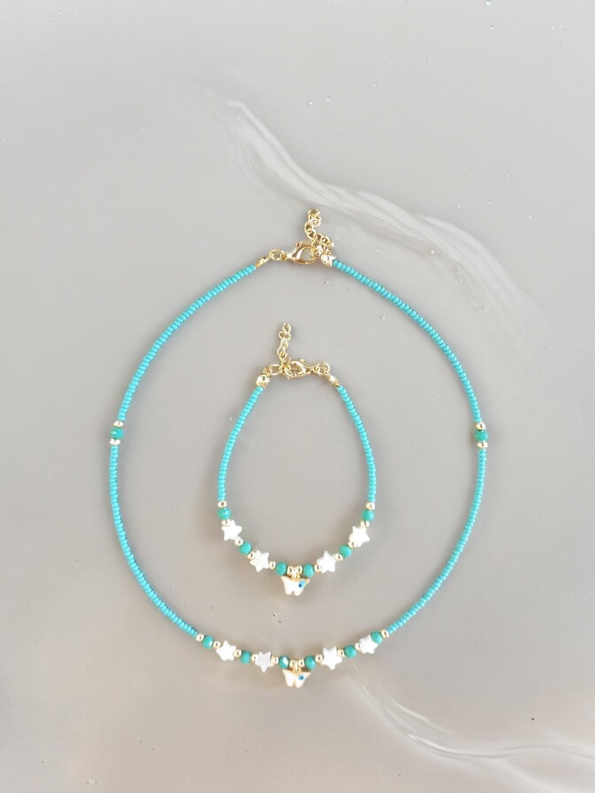 Nazarlık Bileklik Kolye Takım