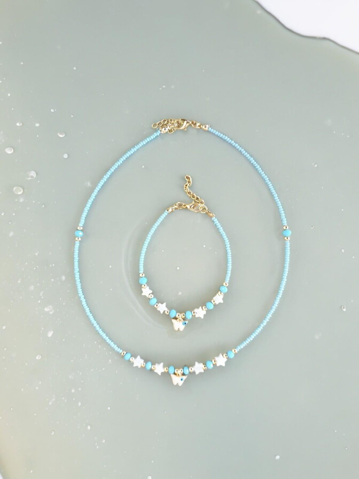 Nazarlık Bileklik Kolye Takım