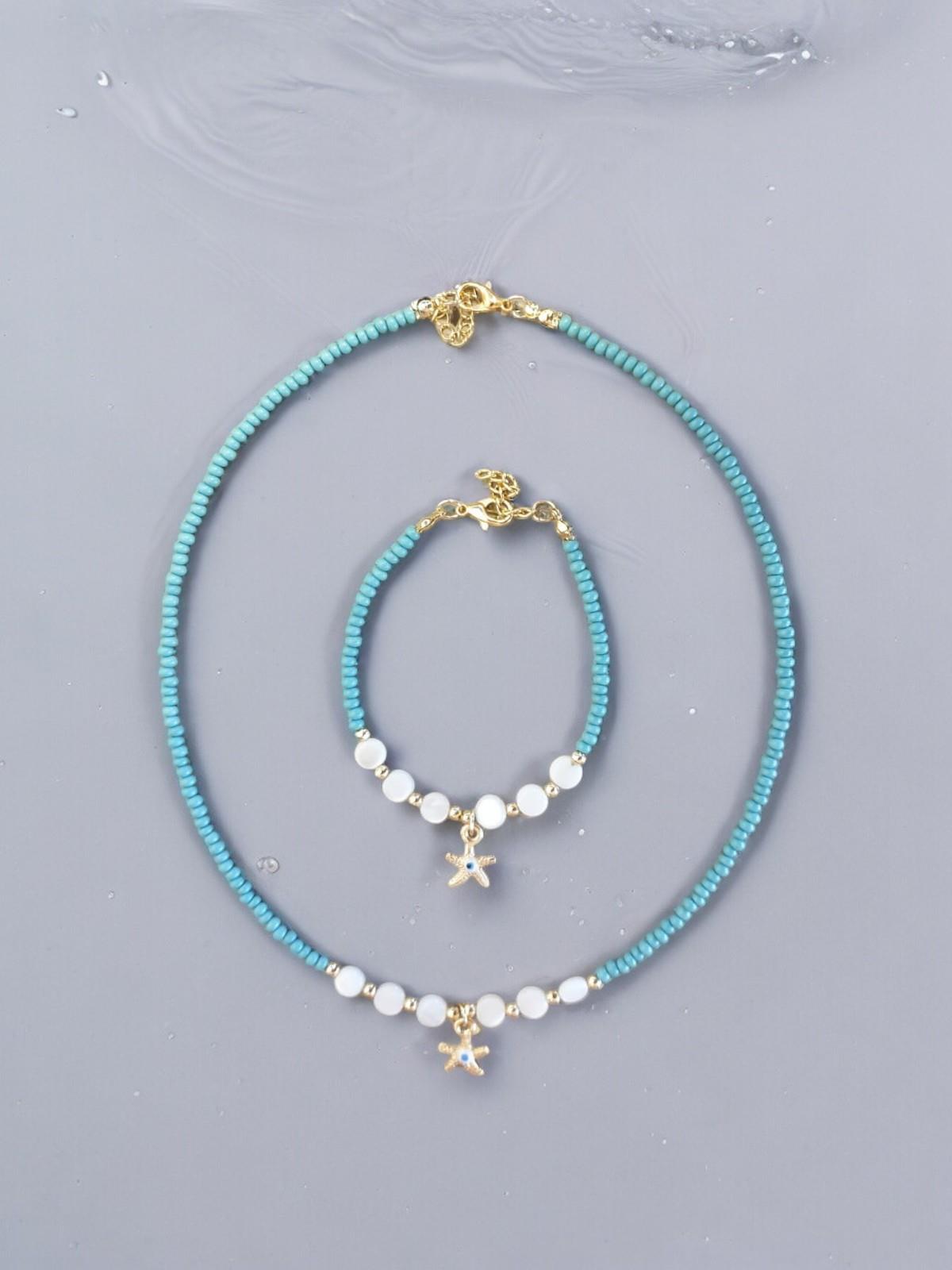 Nazarlık Bileklik Kolye Takım