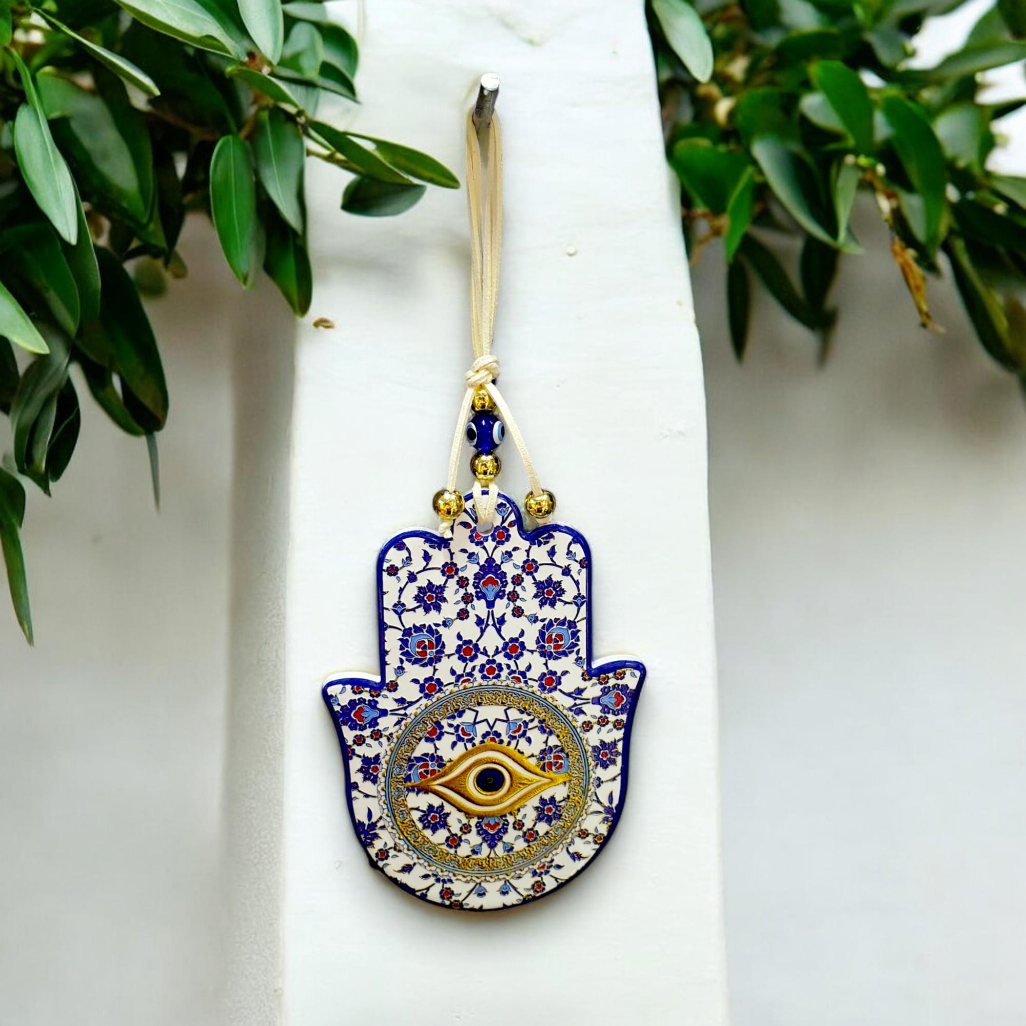 Polyester Fatma Ana Eli Nazar Duvar Süsü 