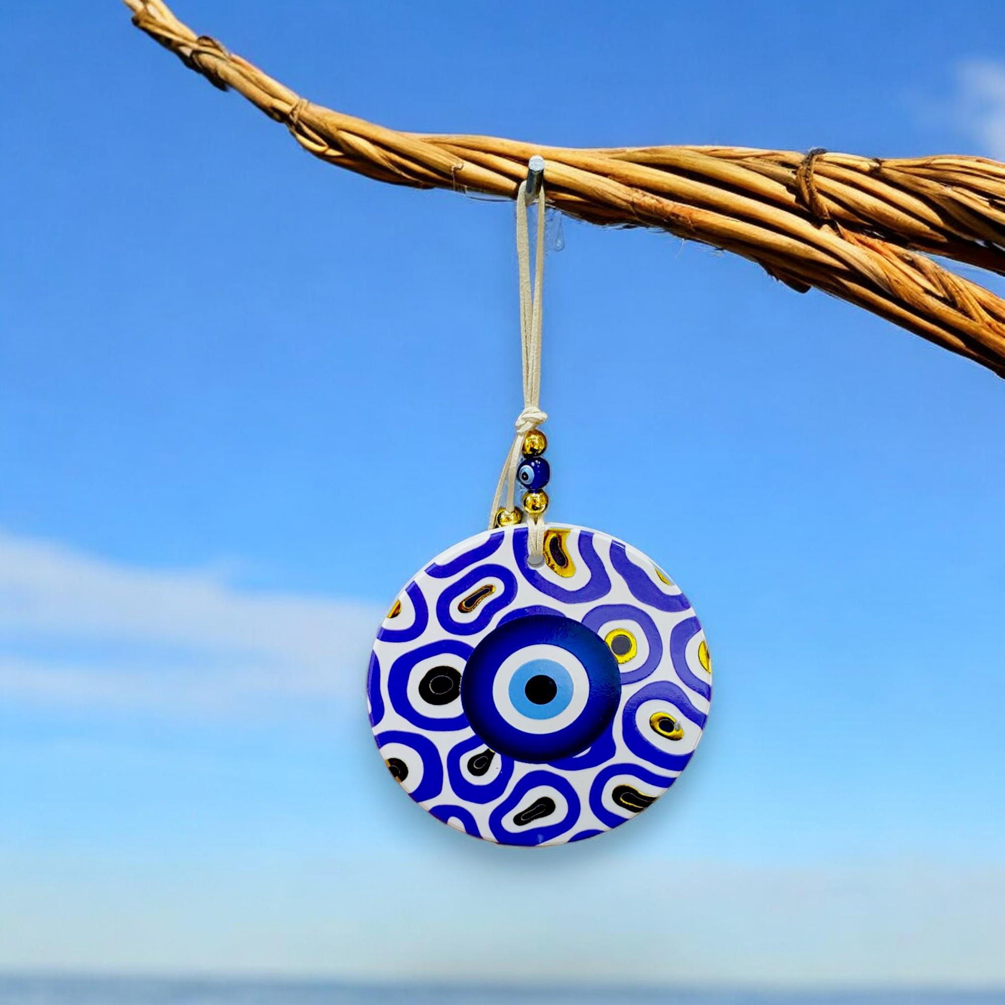 Polyester Nazar Duvar Süsü (12CM)