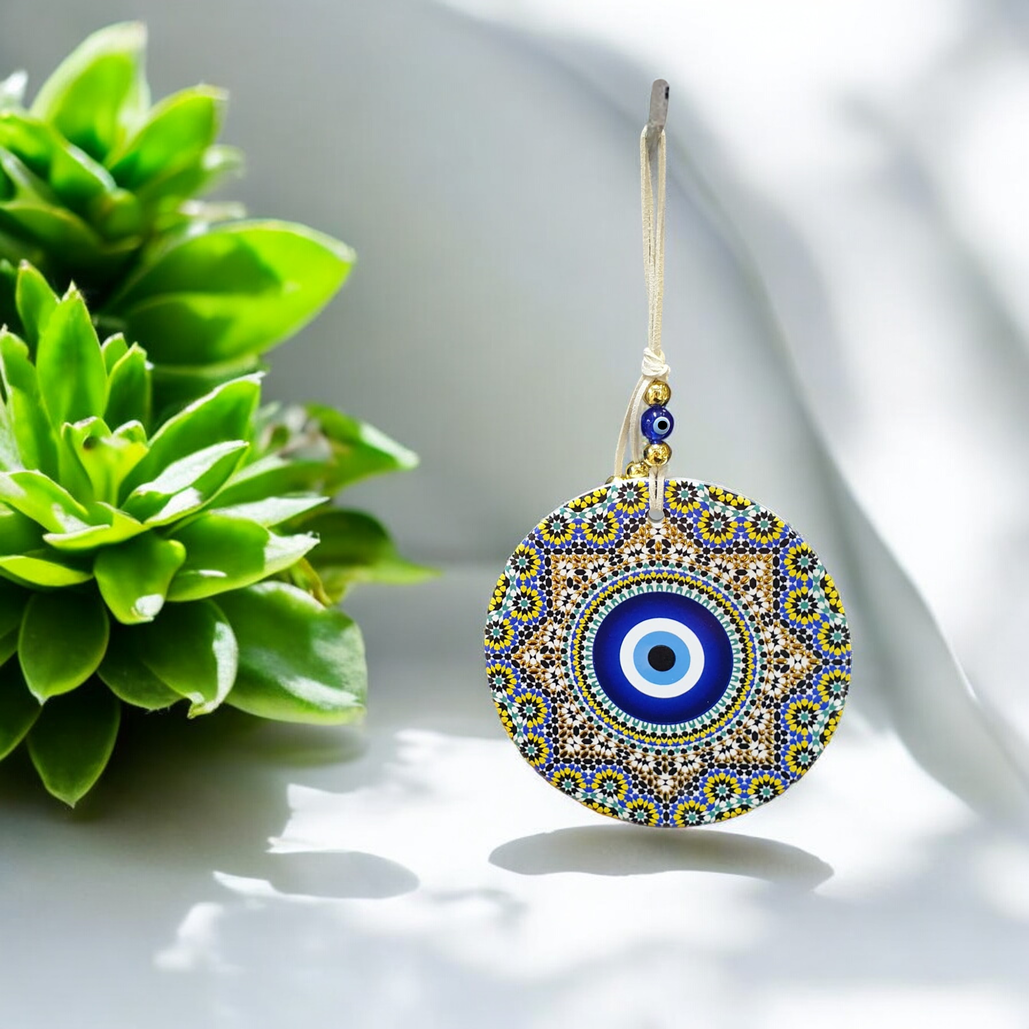 Polyester Nazar Duvar Süsü (12CM)