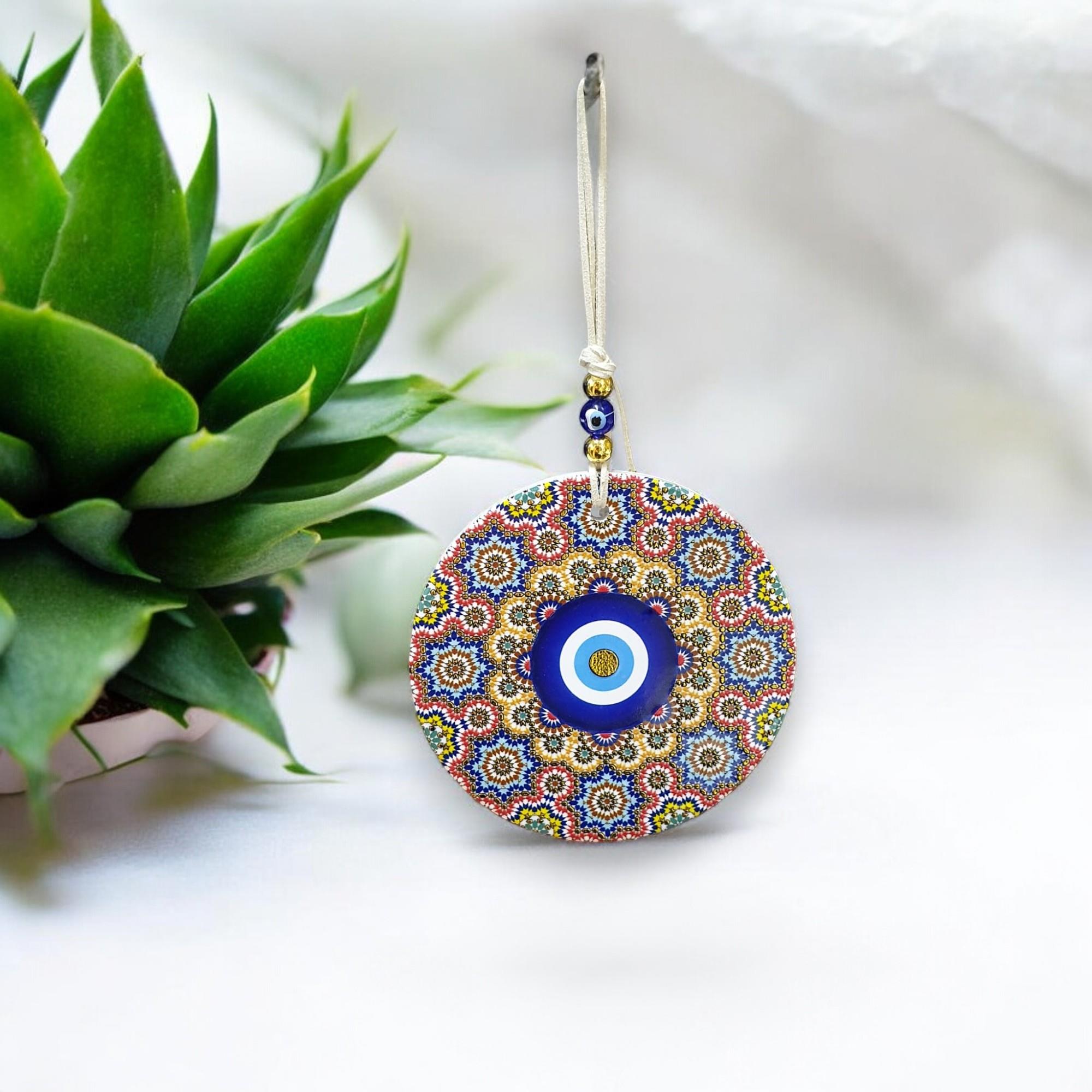 Polyester Nazar Duvar Süsü (12CM)