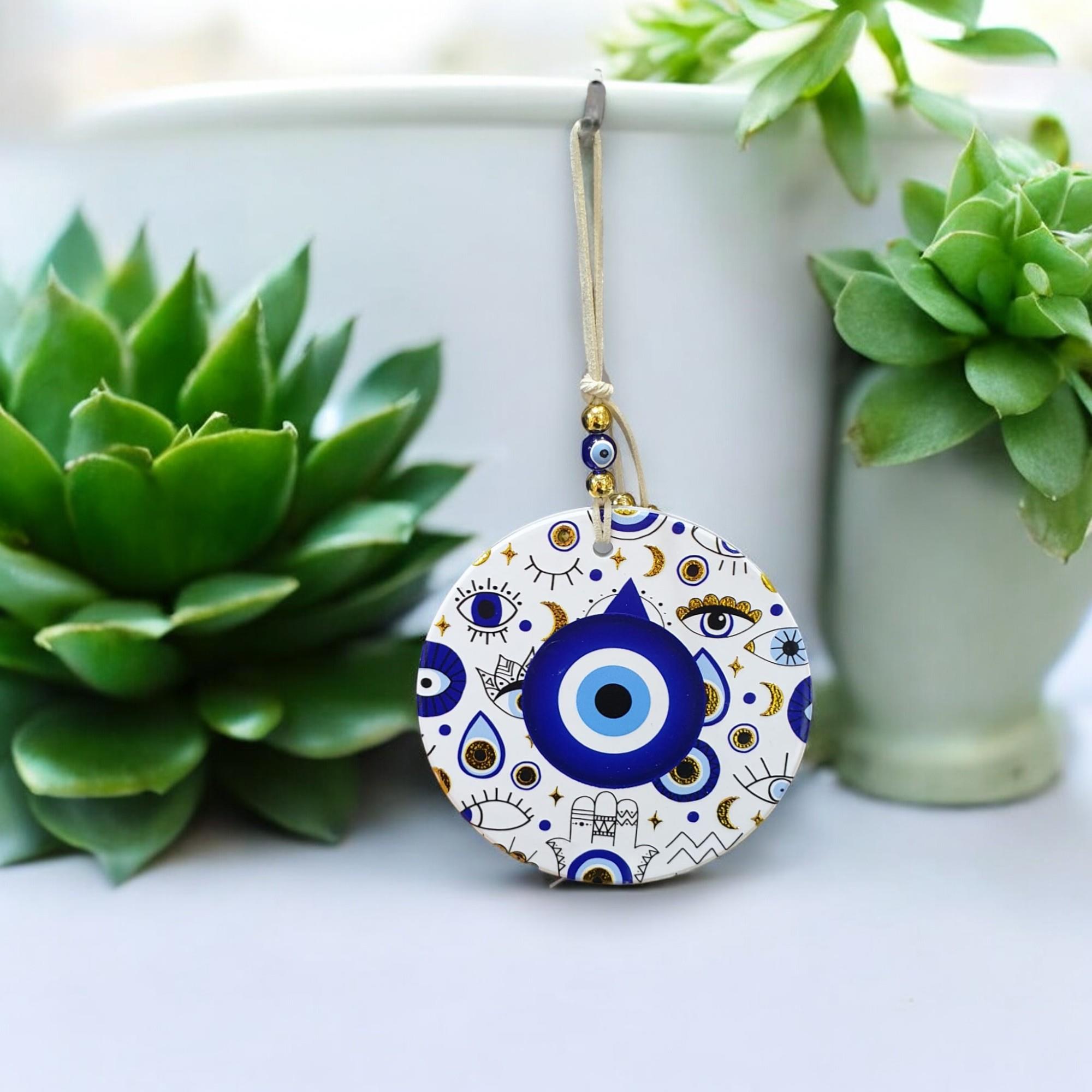 Polyester Nazar Duvar Süsü (12CM)