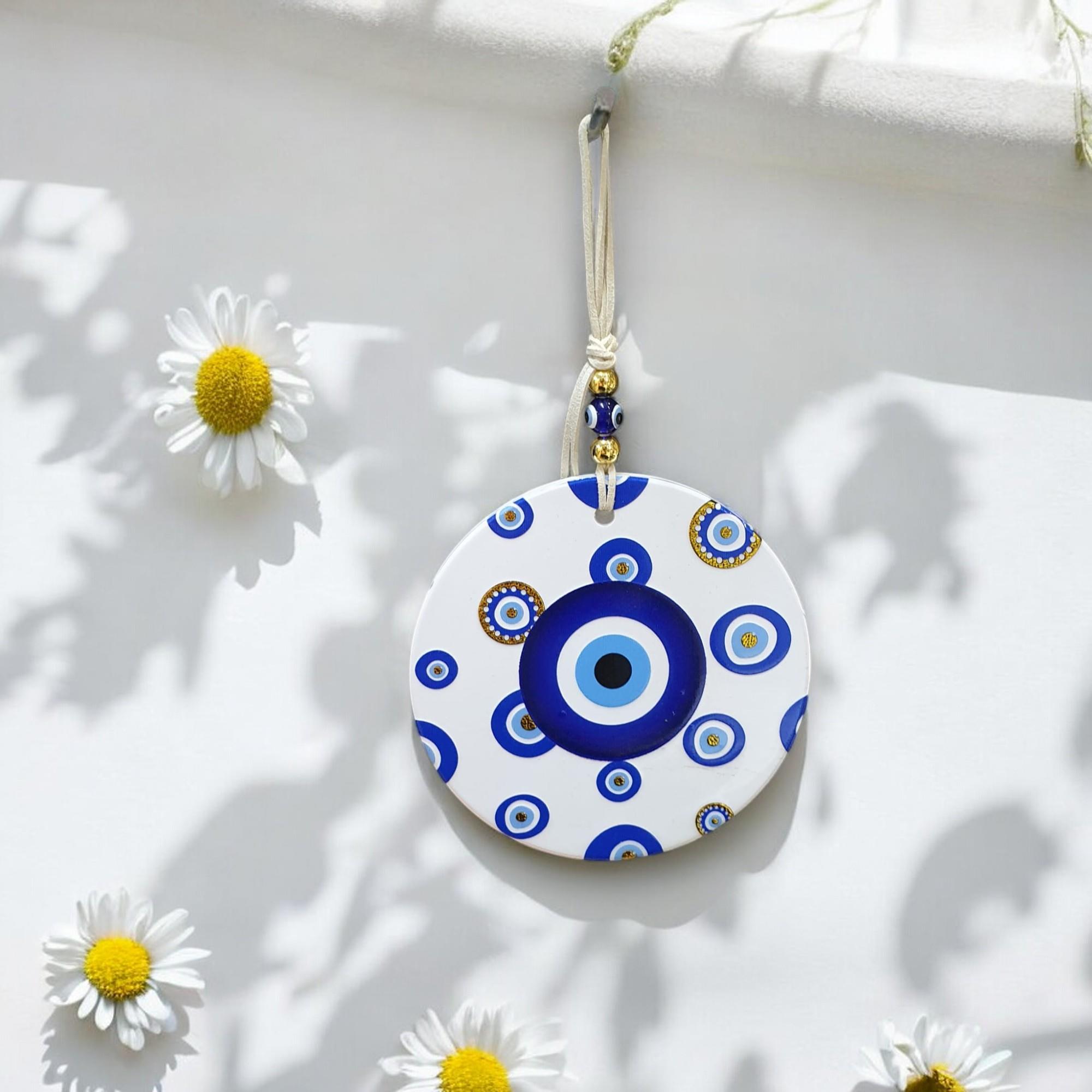 Polyester Nazar Duvar Süsü (12CM)