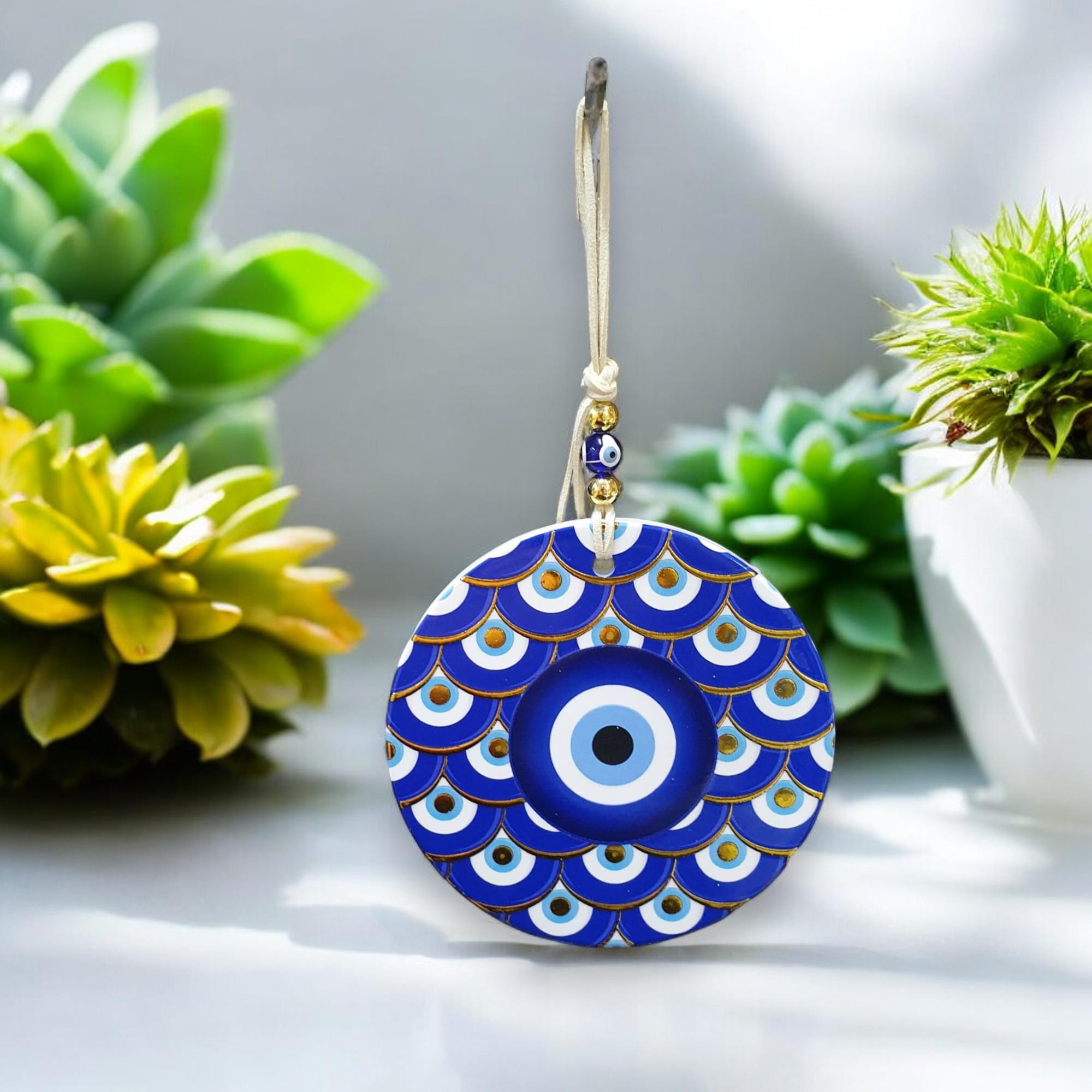 Polyester Nazar Duvar Süsü (12CM)