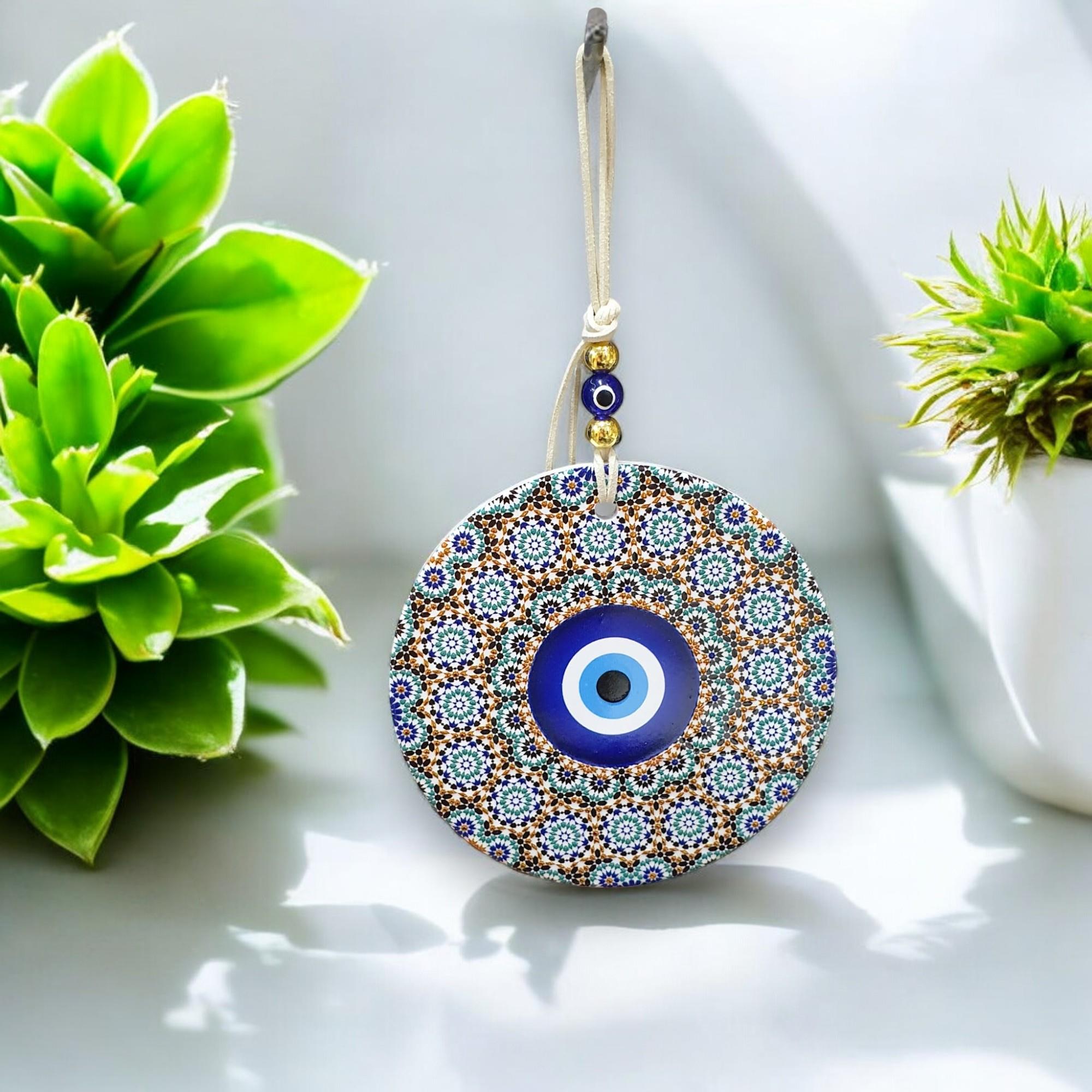 Polyester Nazar Duvar Süsü (12CM)