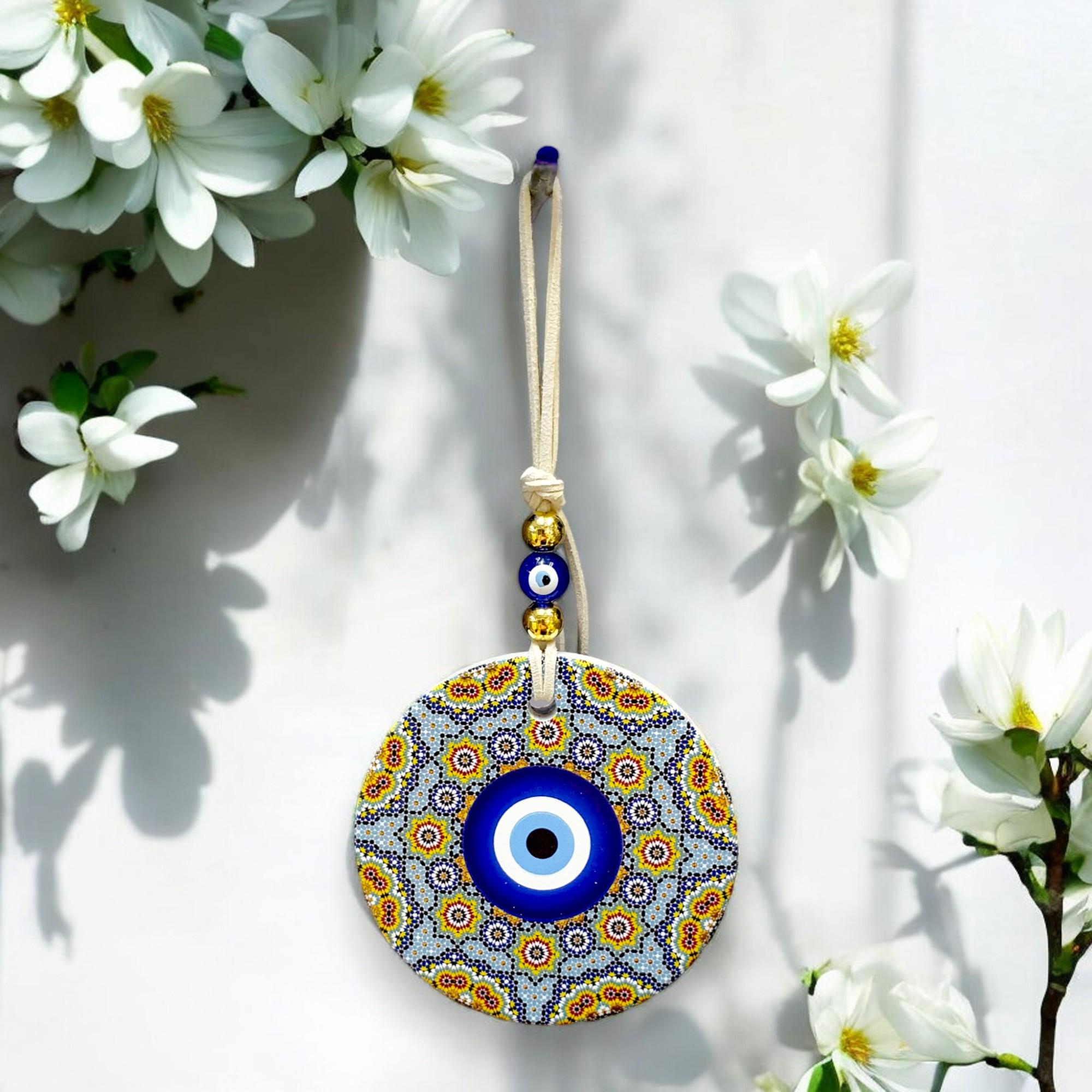 Polyester Nazar Duvar Süsü (9CM)