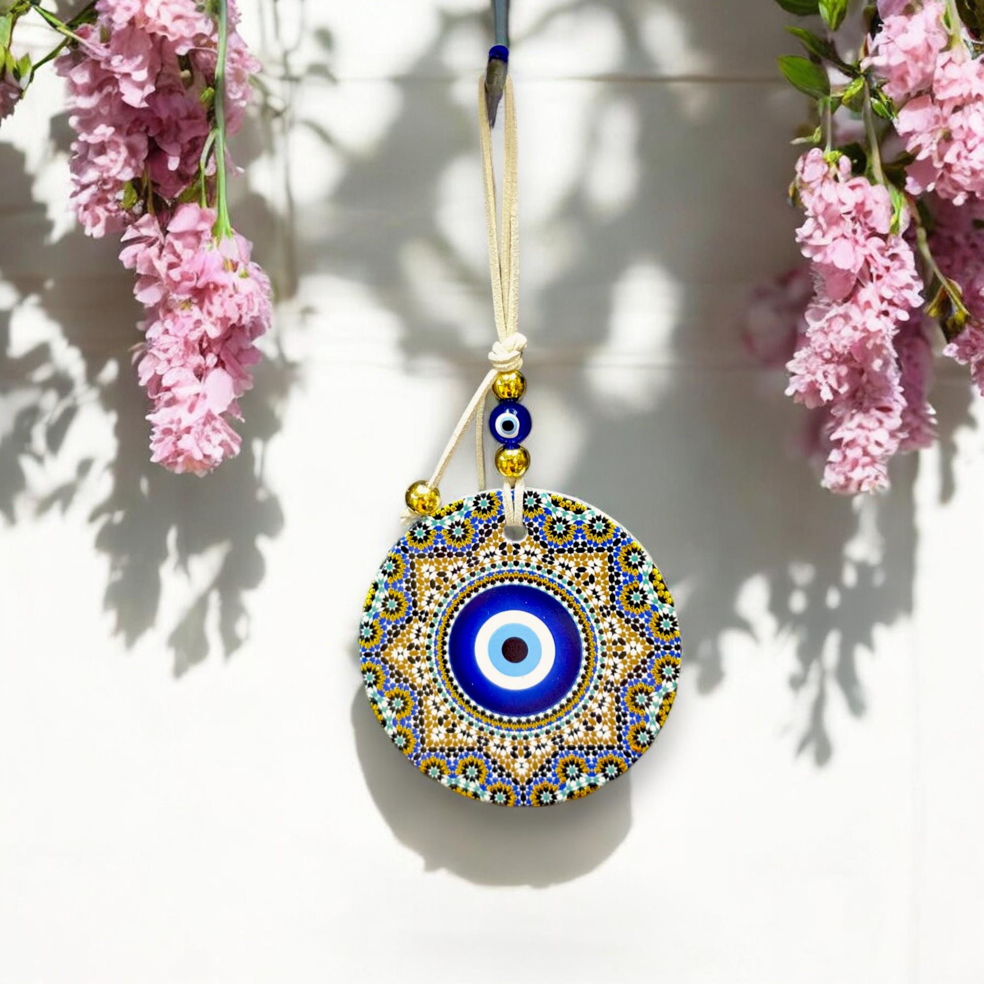 Polyester Nazar Duvar Süsü (9CM)