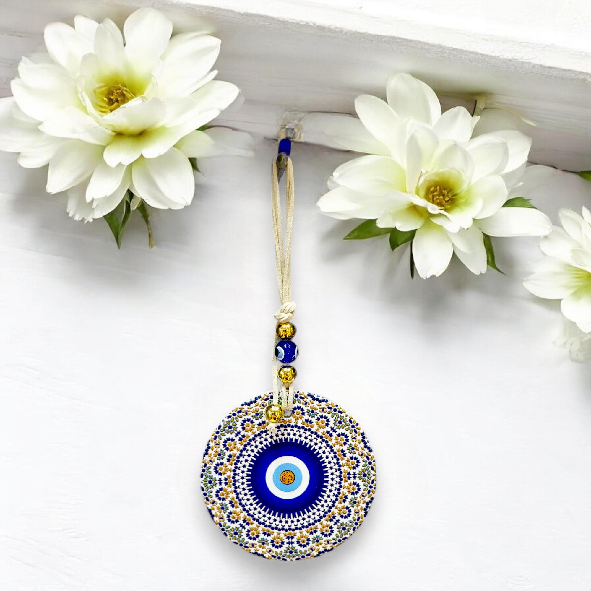 Polyester Nazar Duvar Süsü (9CM)