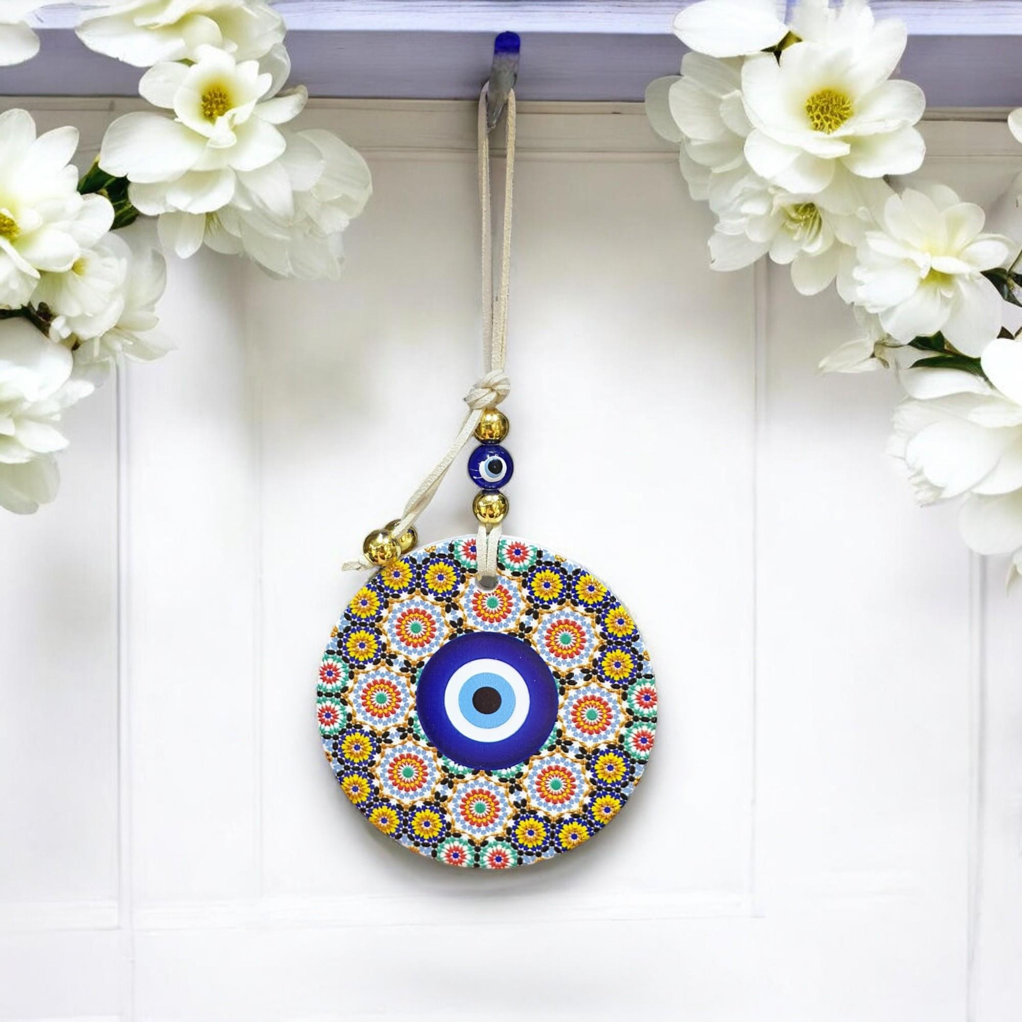 Polyester Nazar Duvar Süsü (9CM)