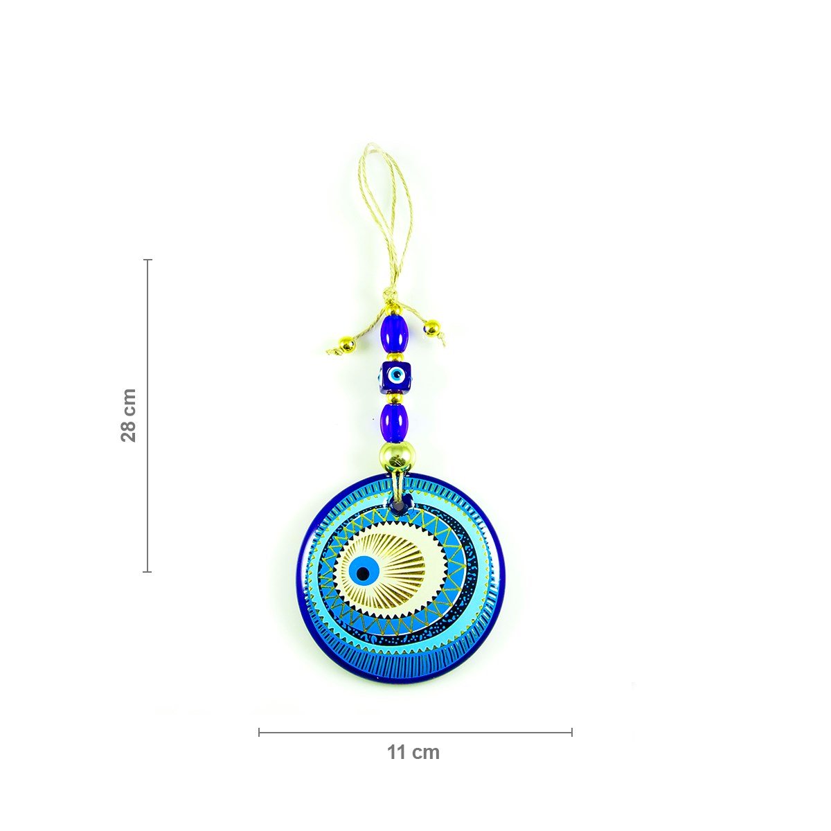 11cm Charm Evil Eye Glass Wall Decoration
