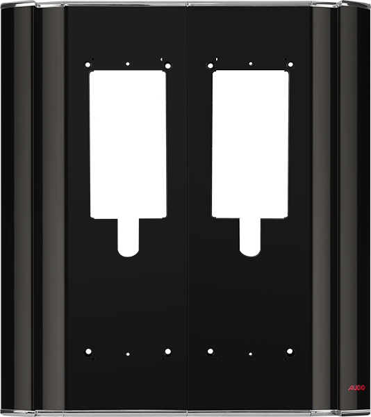 AudioAudio 001361A Siyah Çiftli Zil Panel Altlığı
