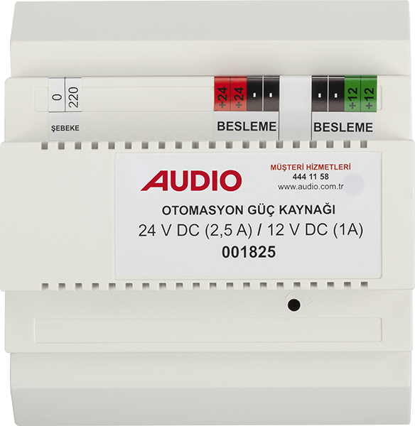AudioAudio 001825 Akıllı Ev Otomasyon Güç Kaynağı 24V DC