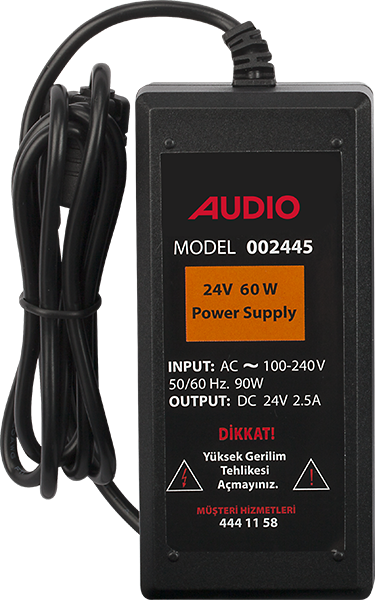 AudioAudio 002445 60W 24V Switch Mode Güç Kaynağı