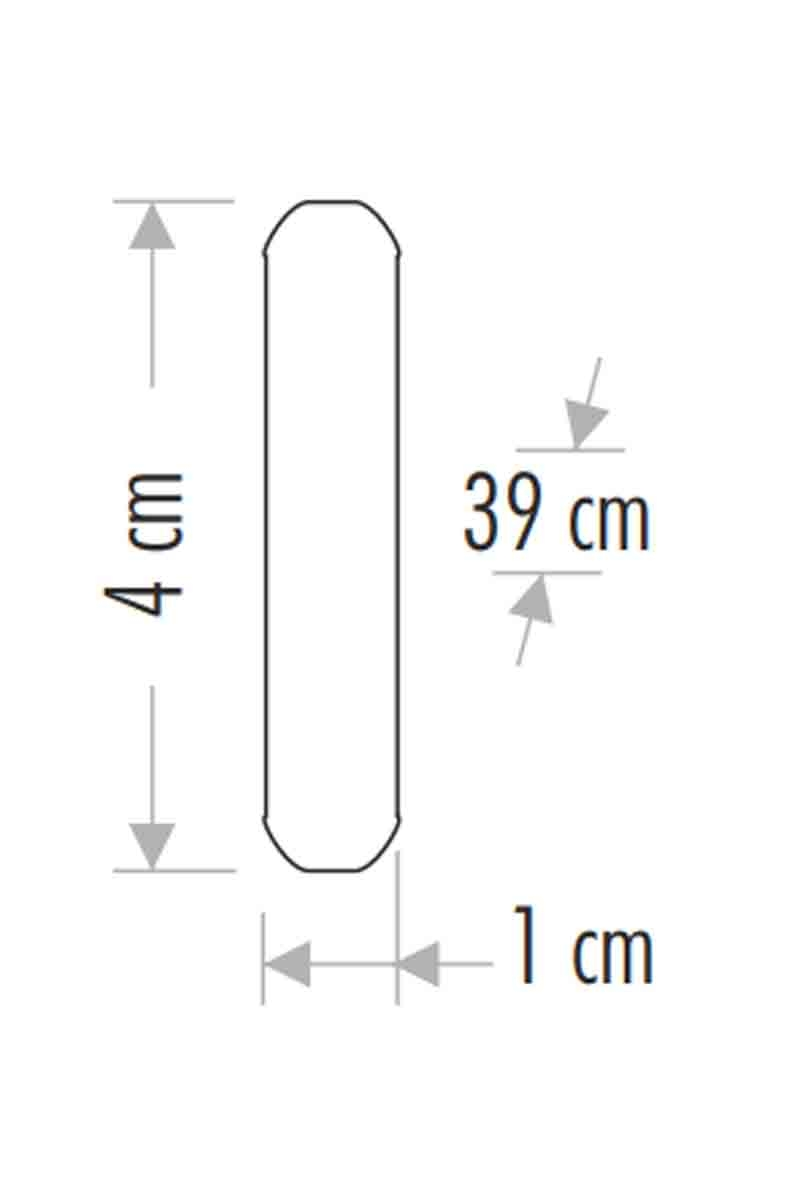 CataCata CT-2464 10w Bella Slim Cabinet Şarjlı Sensörlü Led Yatay Bant Armatür 40cm 3 Renk (6400K-4000K-3200K)