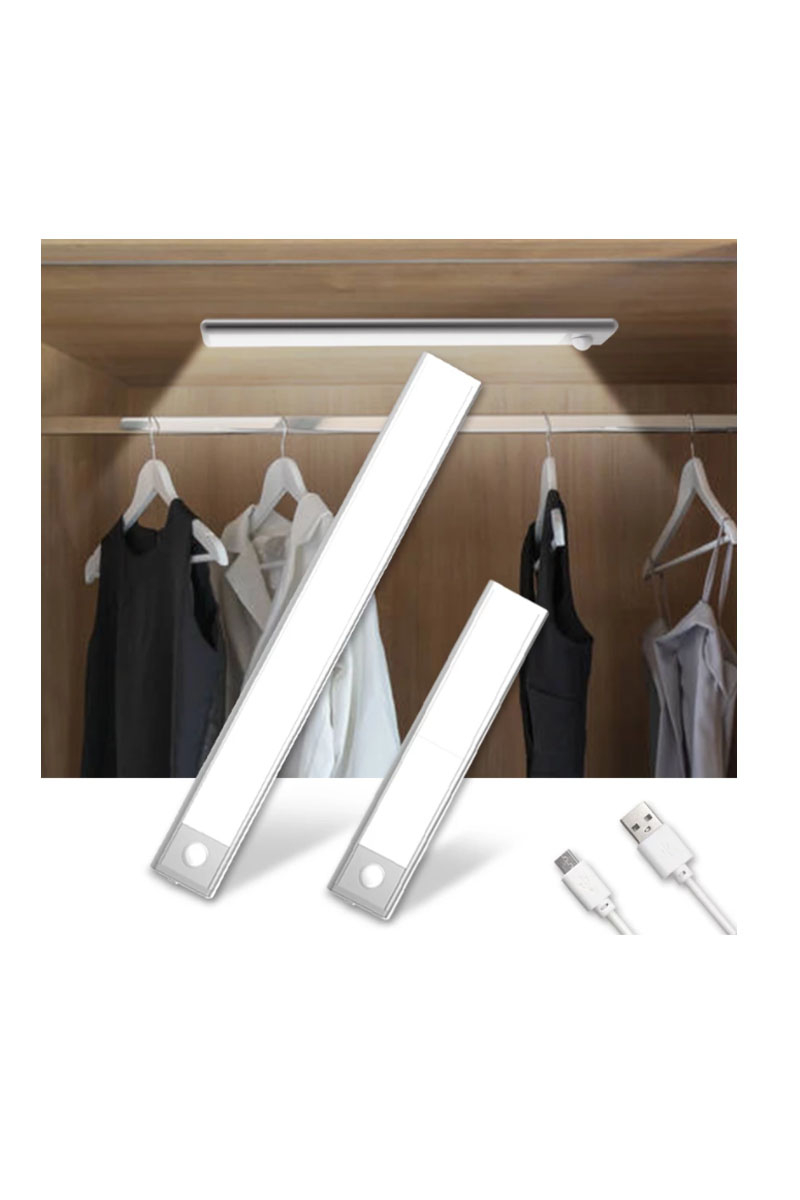 CataCata CT-2464 10w Bella Slim Cabinet Şarjlı Sensörlü Led Yatay Bant Armatür 40cm 3 Renk (6400K-4000K-3200K)