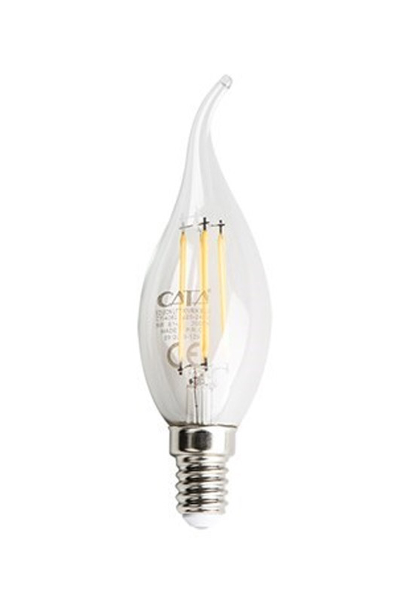CataCata CT-4062G 4W Led Filament Kıvrık Buji Ampül E14 3200K Günışığı