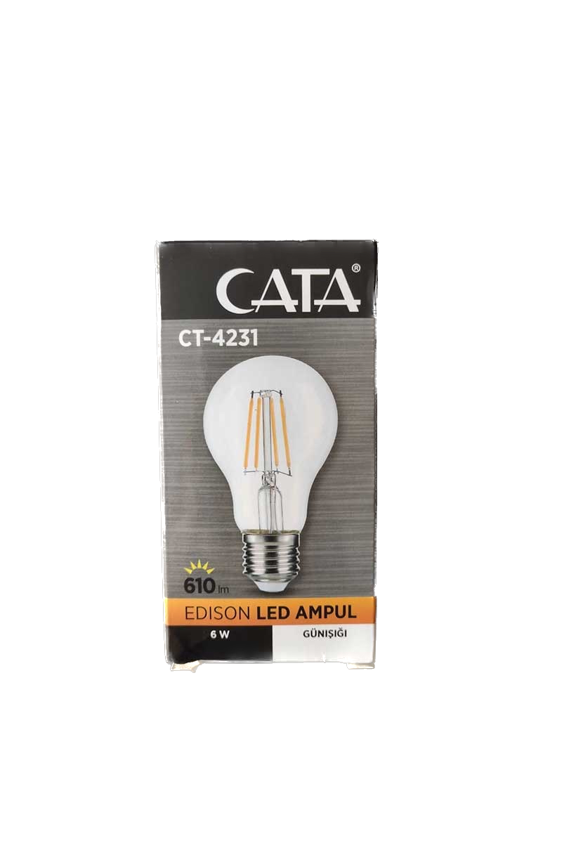 CataCata CT-4231 6w Flament Led Rustik Ampül E27 3200K Günışığı