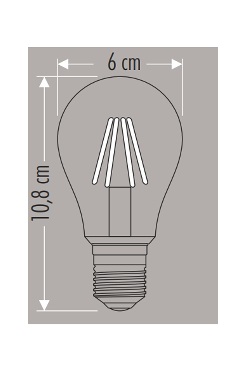 CataCata CT-4231 6w Flament Led Rustik Ampül E27 3200K Günışığı