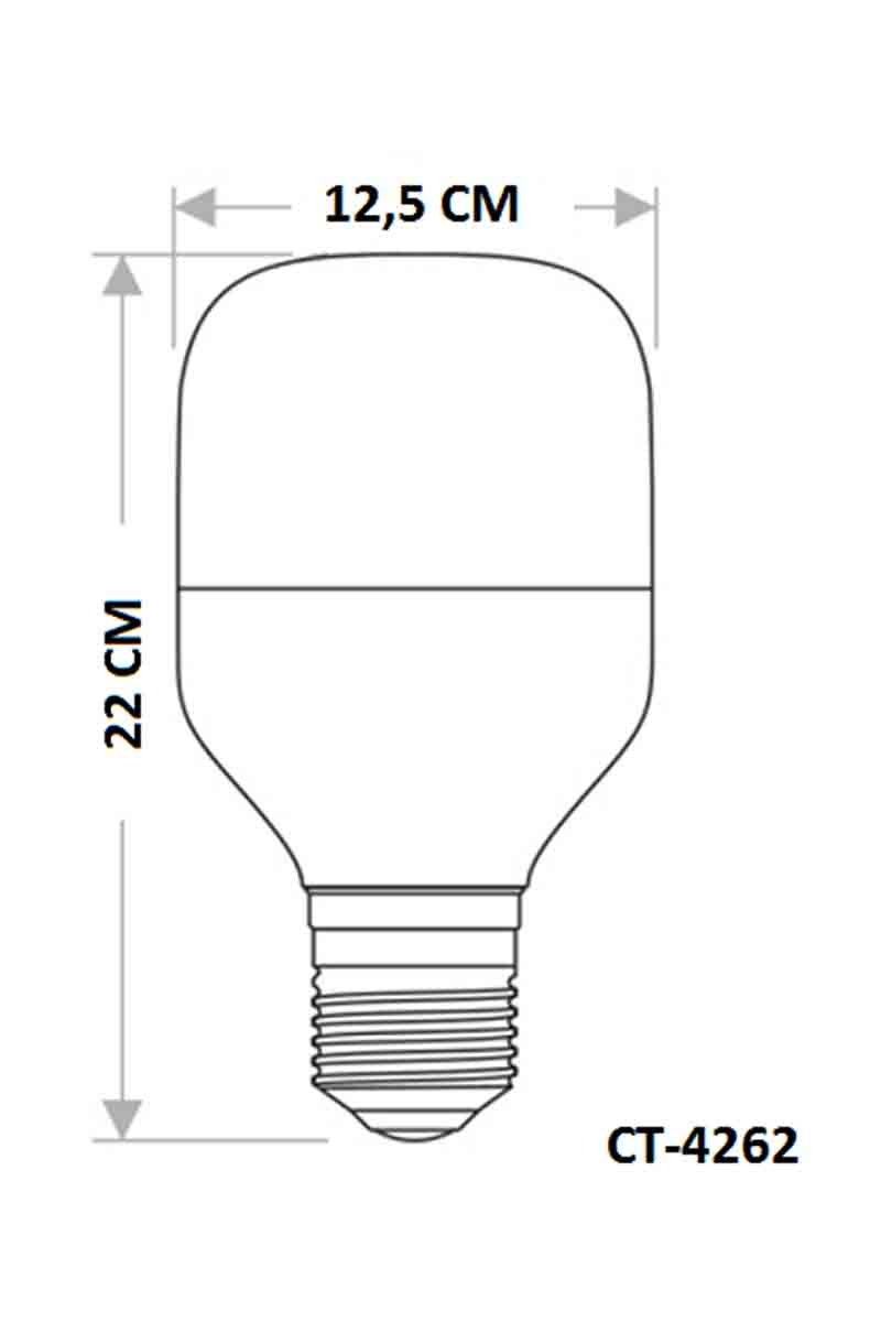 CataCata CT-4262 55w Torch Led Ampül E27 6500K Beyaz