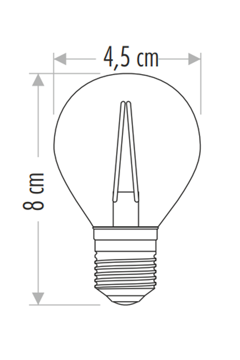 CataCata CT-4283 4W Rustik Led Ampül E27 Amber