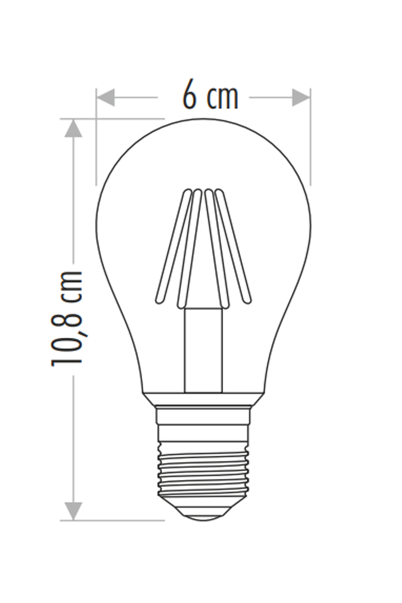 CataCata CT-4285 4w Rustik Led Ampül E27 Sarı/Amber