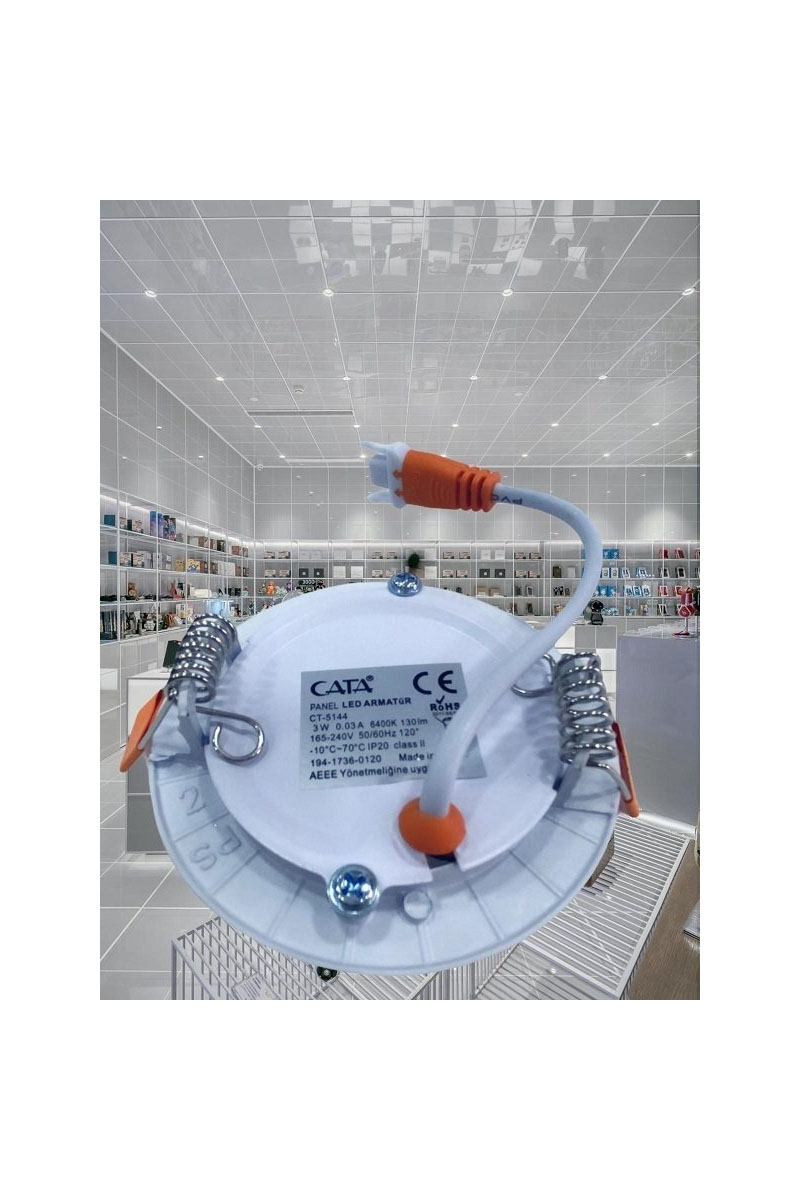 CataCata CT-5144G 3w Led Panel Armatür 3000K Günışığı